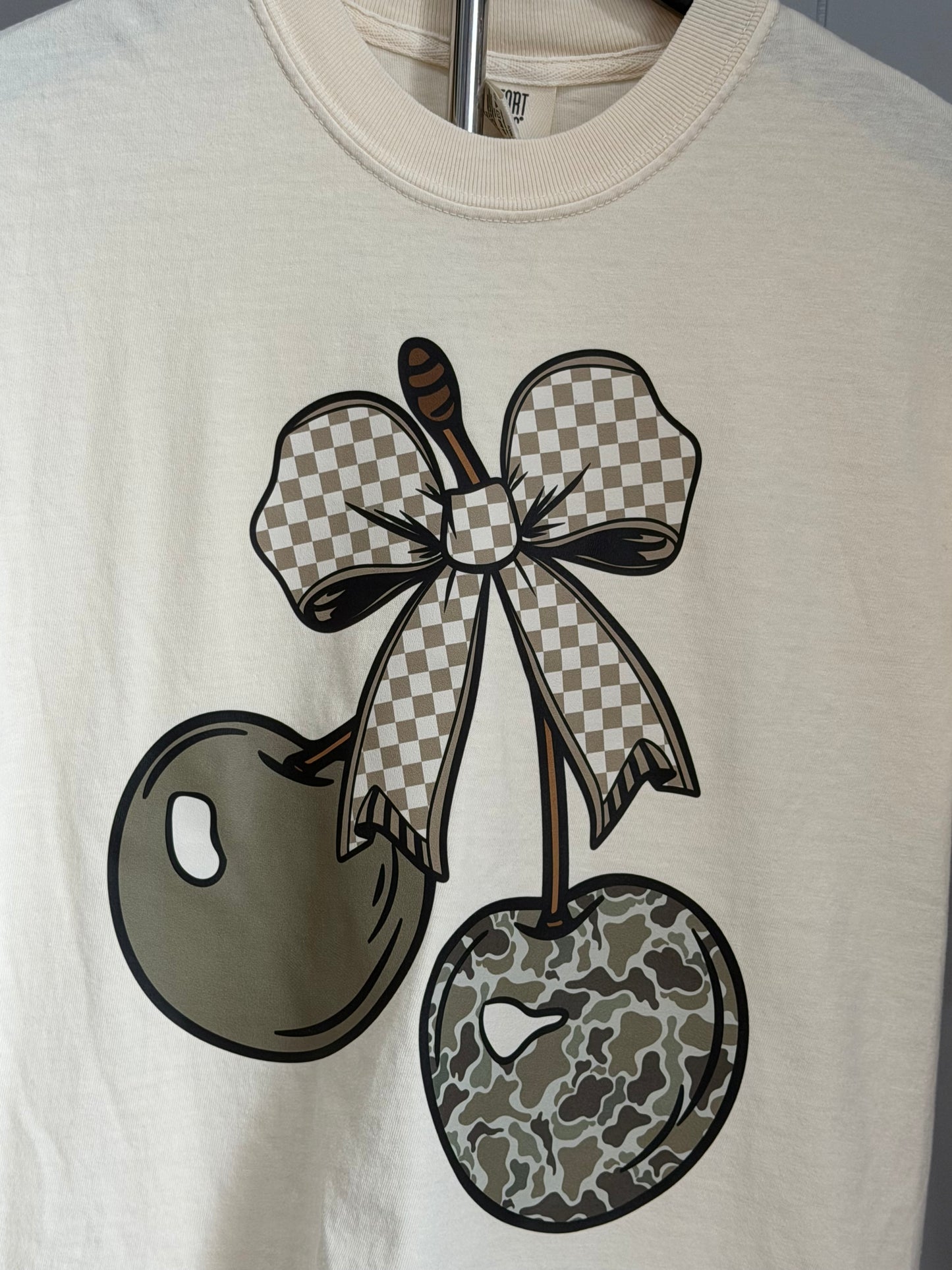 Camo Cherry Ivory Tee