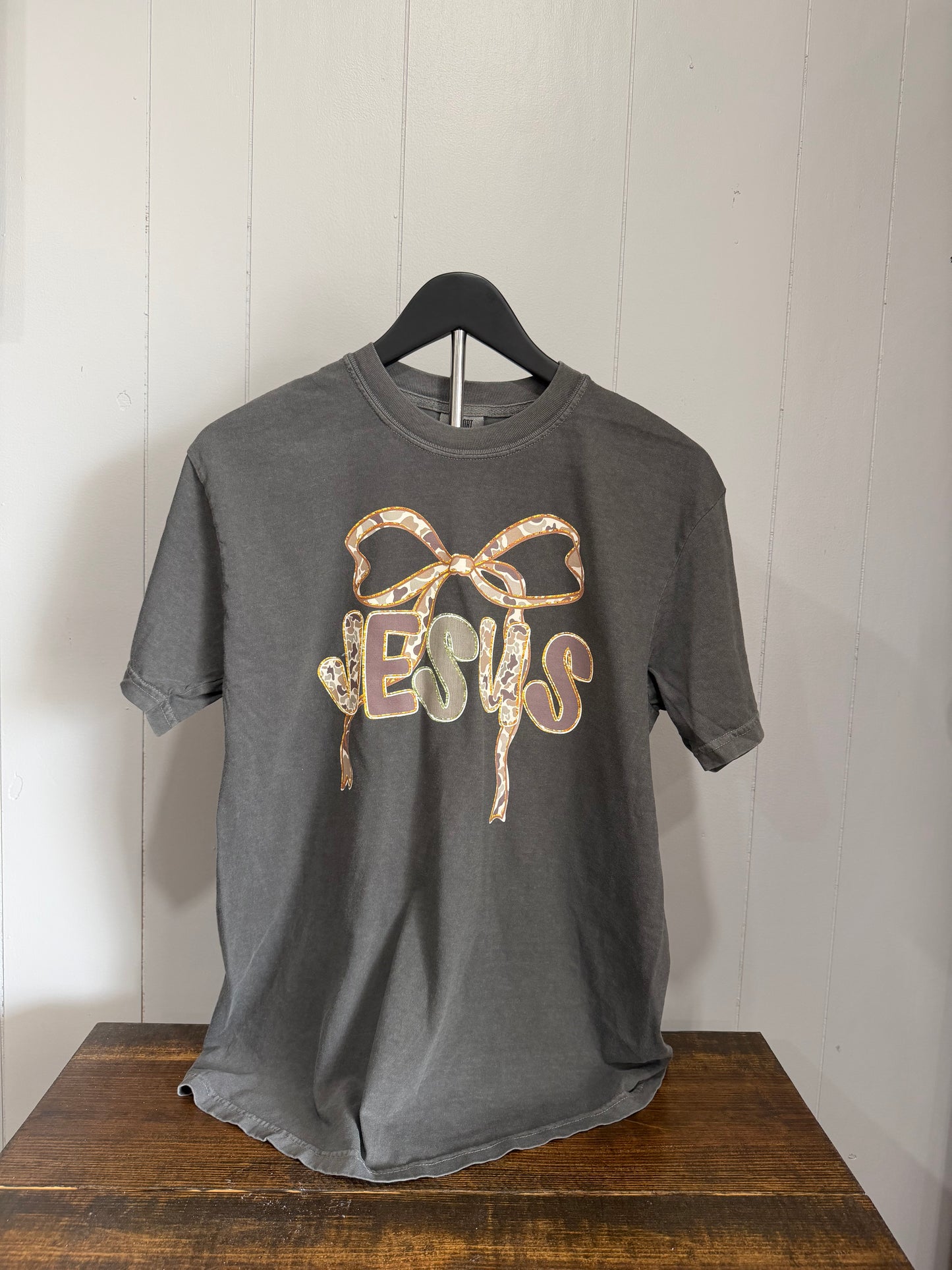 Camo Coquette Jesus Comfort Color Tee