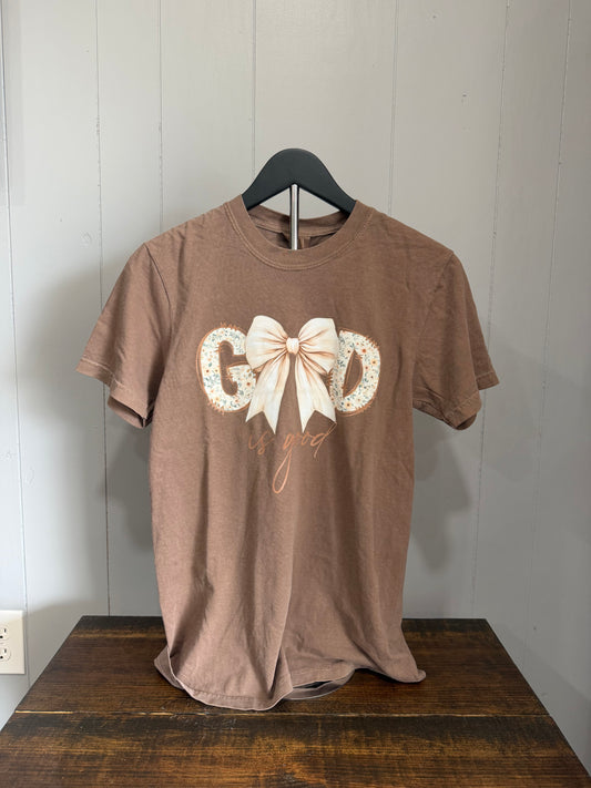 God is Good Espresso Comfort Color Tee