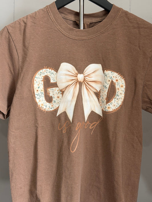 God is Good Espresso Comfort Color Tee