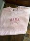 MAMA Embroidered Bow Sweatshirt